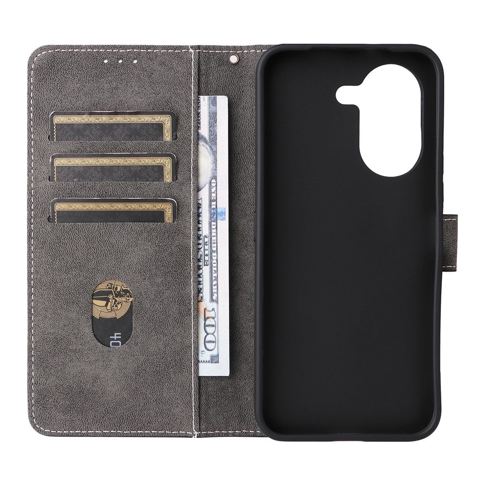 For Honor X7e 4G / Play 80 Plus 5G Wallet Case RFID Blocking PU Leather Phone Cover Stand with Strap