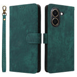 For Honor X7e 4G / Play 80 Plus 5G Wallet Case RFID Blocking PU Leather Phone Cover Stand with Strap