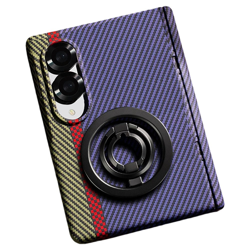 For Samsung Galaxy Z Fold8 Case Ring Holder Kickstand Hard PC Phone Cover with Screen Film