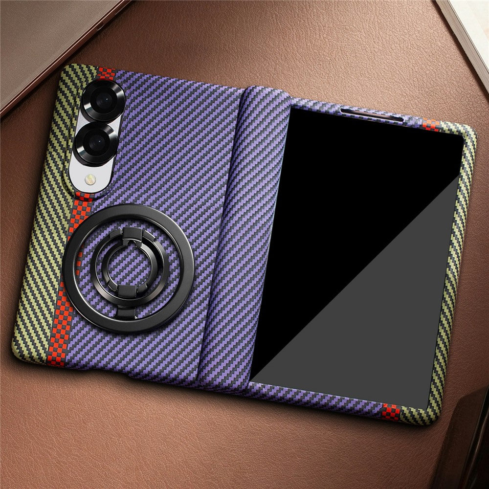 For Samsung Galaxy Z Fold8 Case Ring Holder Kickstand Hard PC Phone Cover with Screen Film