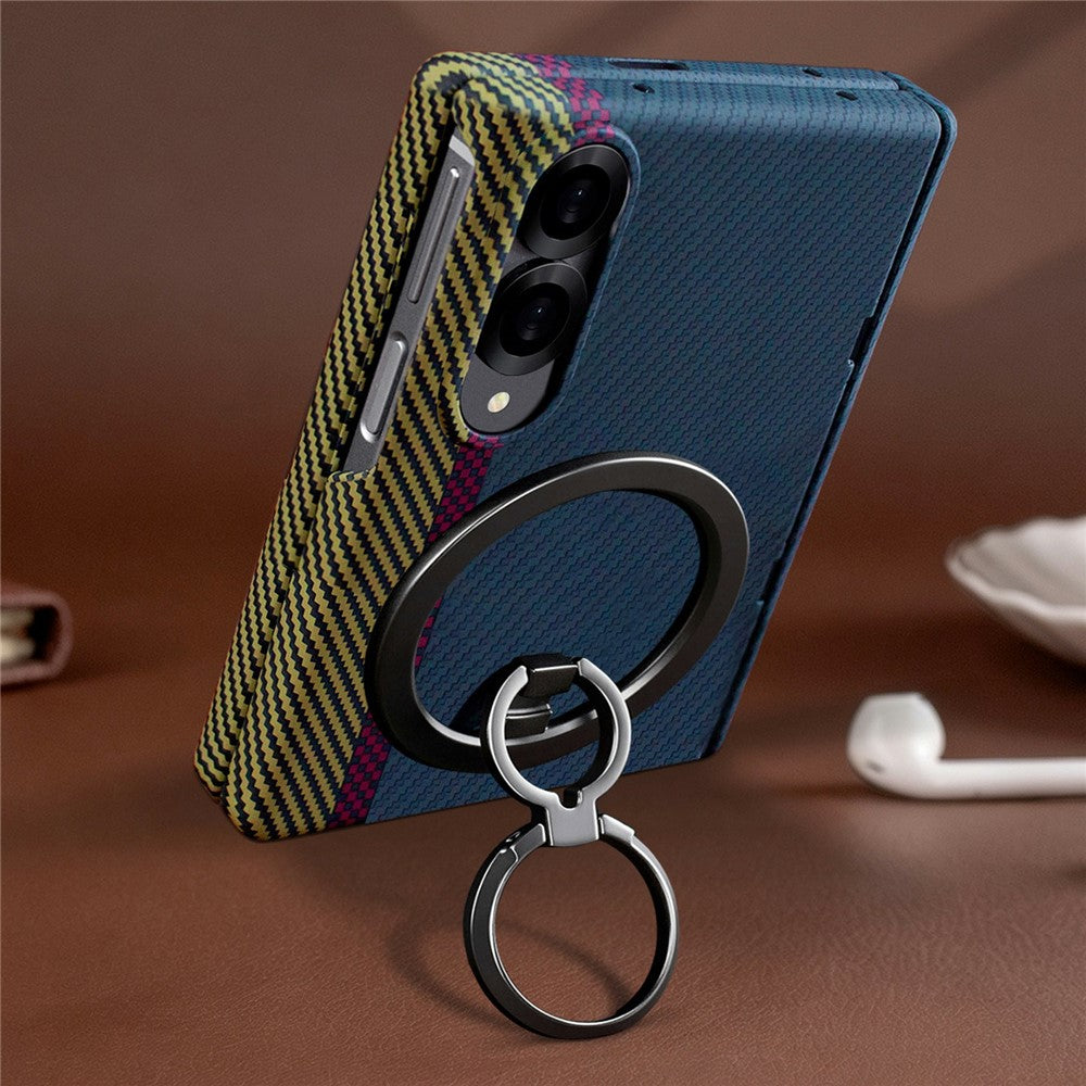 For Samsung Galaxy Z Fold8 Case Ring Holder Kickstand Hard PC Phone Cover with Screen Film