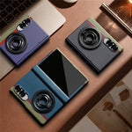 For Samsung Galaxy Z Fold8 Case Ring Holder Kickstand Hard PC Phone Cover with Screen Film