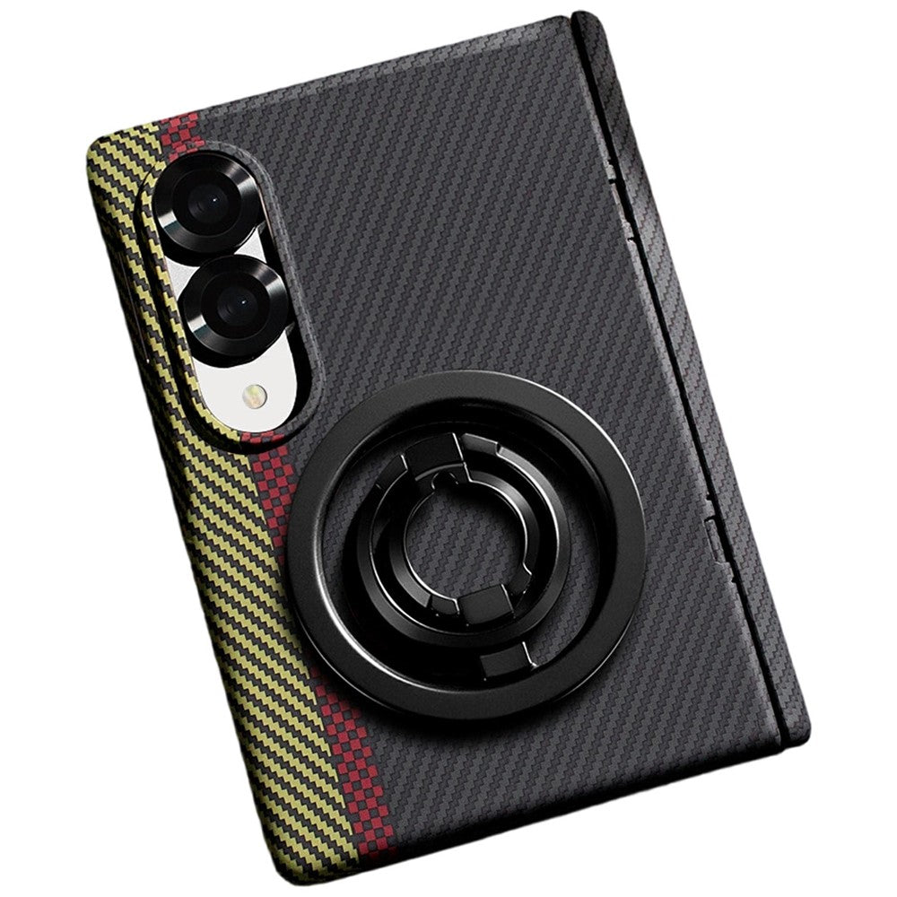 For Samsung Galaxy Z Fold8 Case Ring Holder Kickstand Hard PC Phone Cover with Screen Film