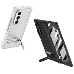 GKK til Samsung Galaxy Z Fold8 Ultra Etui Støttefod PU-læder + PC Telefoncover med hærdet glasfilm