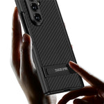 GKK til Samsung Galaxy Z Fold8 Ultra Etui Støttefod PU-læder + PC Telefoncover med hærdet glasfilm