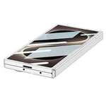 GKK til Samsung Galaxy Z Fold8 Ultra Etui Støttefod PU-læder + PC Telefoncover med hærdet glasfilm