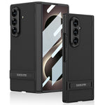 GKK til Samsung Galaxy Z Fold8 Ultra Etui Støttefod PU-læder + PC Telefoncover med hærdet glasfilm