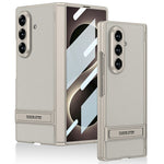 GKK til Samsung Galaxy Z Fold8 Ultra Etui Støttefod PU-læder + PC Telefoncover med hærdet glasfilm