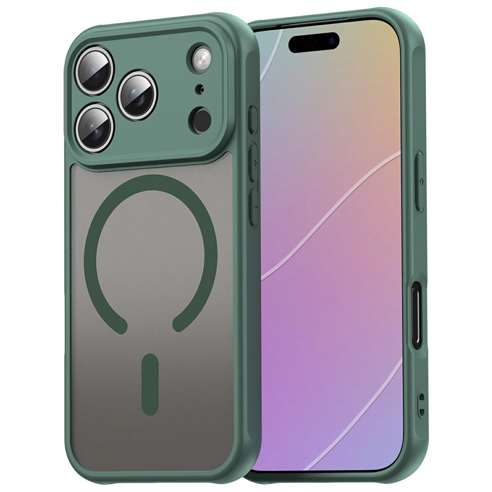 Til iPhone 18 Pro / 17 Pro Magnetisk Cover Anti-fald Mat PC + TPU Telefoncover