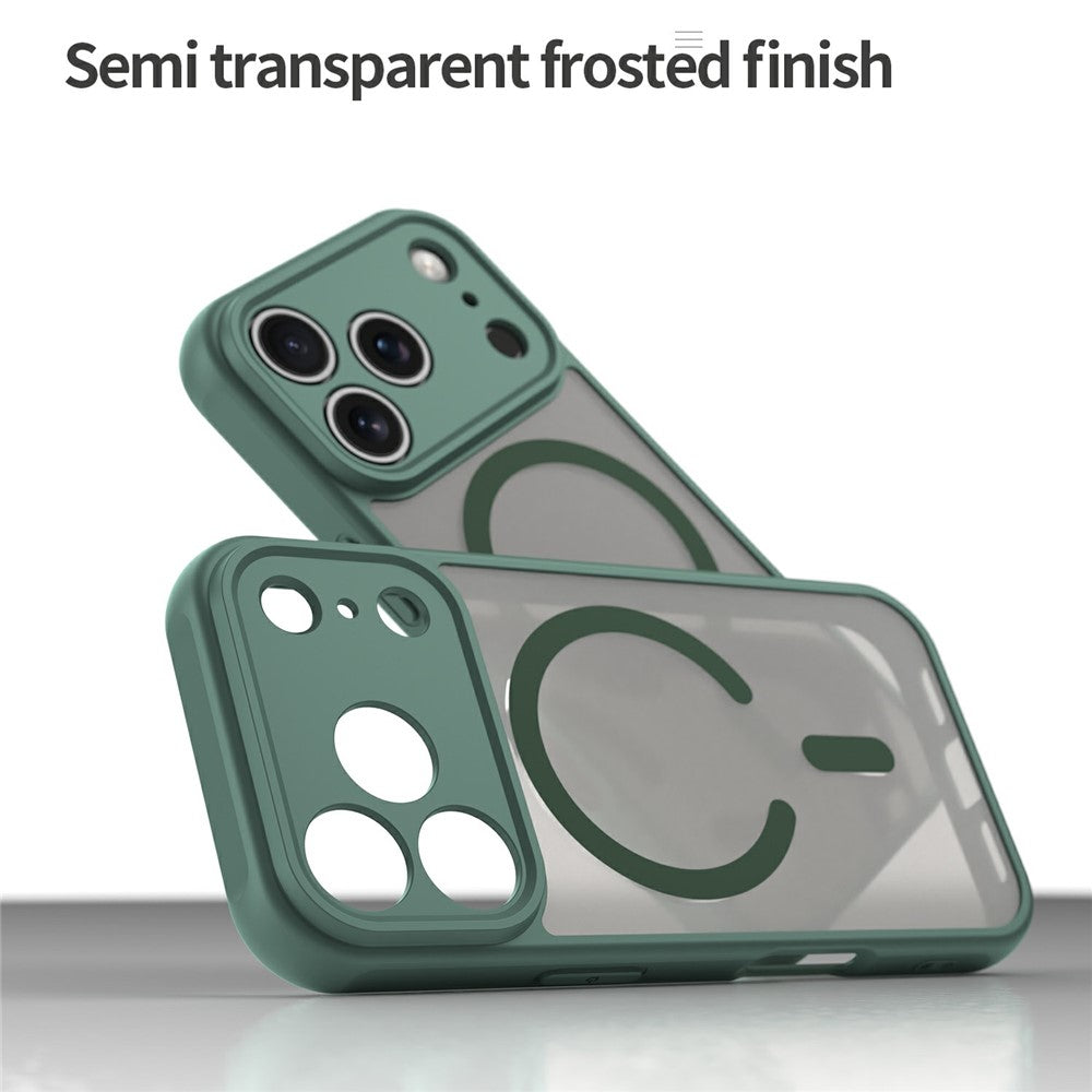 Til iPhone 18 Pro / 17 Pro Magnetisk Cover Anti-fald Mat PC + TPU Telefoncover