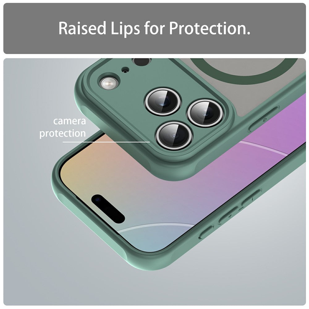 Til iPhone 18 Pro / 17 Pro Magnetisk Cover Anti-fald Mat PC + TPU Telefoncover