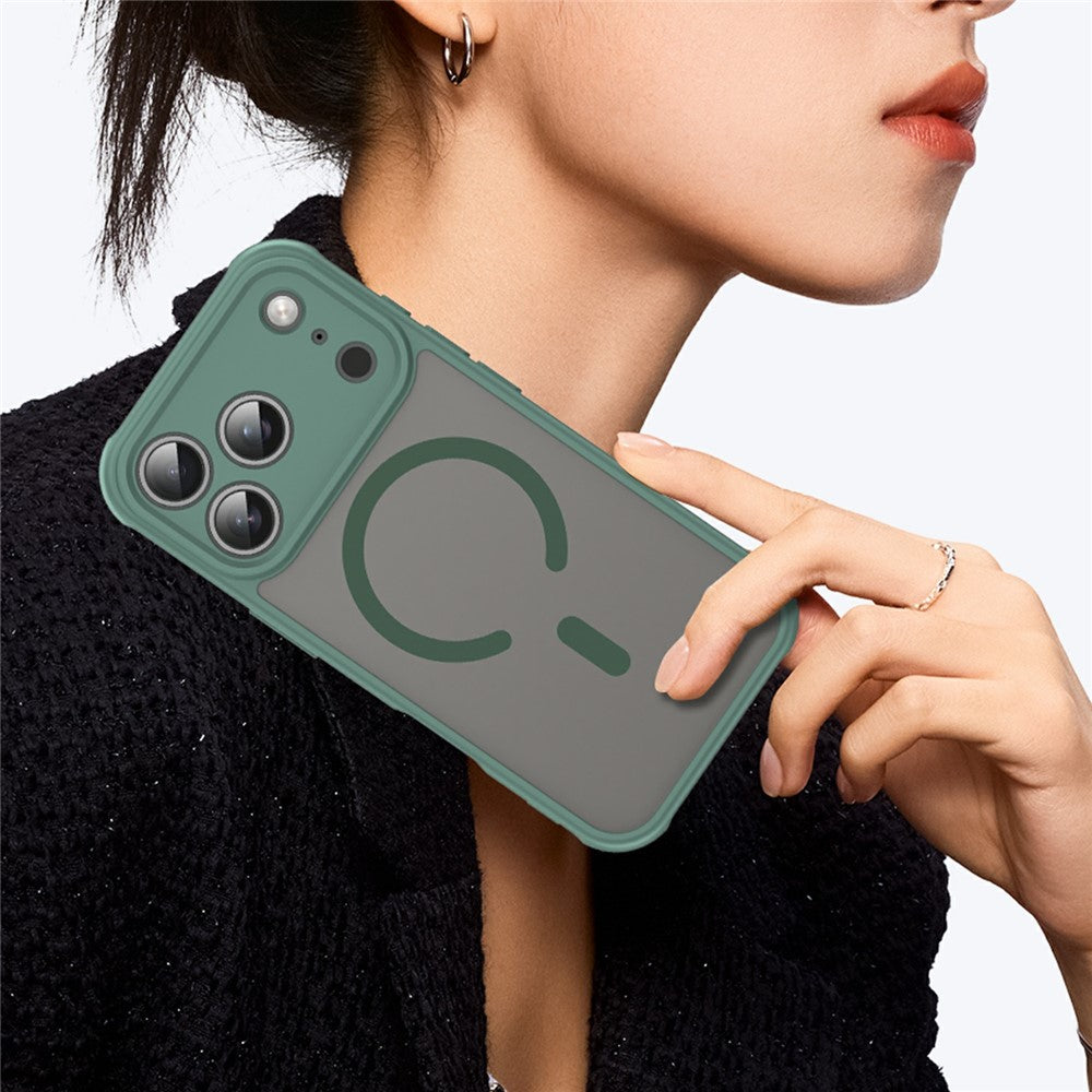 Til iPhone 18 Pro / 17 Pro Magnetisk Cover Anti-fald Mat PC + TPU Telefoncover
