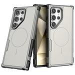 For Samsung Galaxy S24 Ultra Magnetic Case Shockproof Airbag PC+TPU Phone Cover