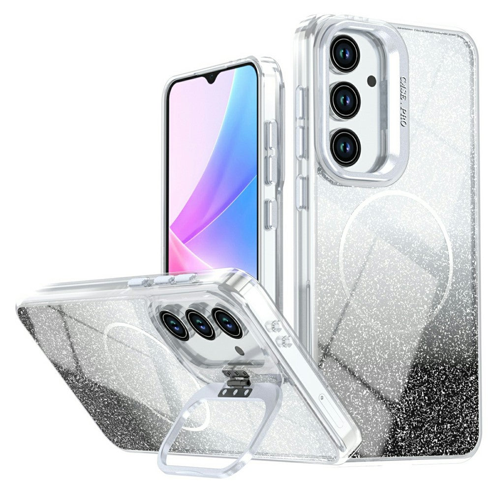 For Samsung Galaxy S26 FE Magnetic Case Gradient Glitter Shockproof TPU PC Phone Cover