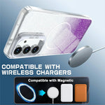 For Samsung Galaxy S26 FE Magnetic Case Gradient Glitter Shockproof TPU PC Phone Cover