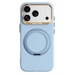 ABEEL For iPhone 17 Pro Max  /  18 Pro Max Magnetic Case Ring Kickstand Liquid Silicone Feel PC Phone Cover