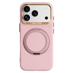 ABEEL For iPhone 17 Pro Max  /  18 Pro Max Magnetic Case Ring Kickstand Liquid Silicone Feel PC Phone Cover