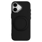 ABEEL For iPhone 17  /  18 Magnetic Case Ring Kickstand Liquid Silicone Feel PC Phone Cover