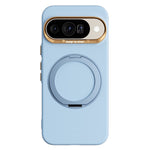 ABEEL For Google Pixel 10  /  10 Pro Magnetic Case Ring Kickstand Liquid Silicone Feel PC Phone Cover
