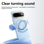 ABEEL For Google Pixel 10  /  10 Pro Magnetic Case Ring Kickstand Liquid Silicone Feel PC Phone Cover
