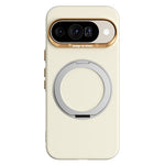 ABEEL For Google Pixel 10  /  10 Pro Magnetic Case Ring Kickstand Liquid Silicone Feel PC Phone Cover