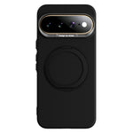 ABEEL For Google Pixel 11 Pro XL Magnetic Case Ring Kickstand Liquid Silicone Feel PC Phone Cover