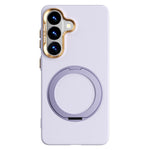 ABEEL For Samsung Galaxy S26 Magnetic Case Ring Kickstand Liquid Silicone Feel PC Phone Cover