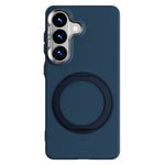 ABEEL For Samsung Galaxy S26 Magnetic Case Ring Kickstand Liquid Silicone Feel PC Phone Cover