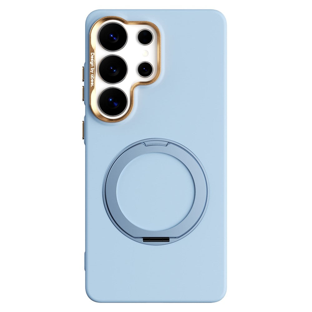 ABEEL Til Samsung Galaxy S26 Ultra Magnetisk Cover Ring Kickstand Flydende Silikonefølelse PC Telefoncover