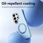 ABEEL Til Samsung Galaxy S26 Ultra Magnetisk Cover Ring Kickstand Flydende Silikonefølelse PC Telefoncover
