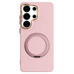 ABEEL Til Samsung Galaxy S26 Ultra Magnetisk Cover Ring Kickstand Flydende Silikonefølelse PC Telefoncover