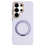 ABEEL Til Samsung Galaxy S26 Ultra Magnetisk Cover Ring Kickstand Flydende Silikonefølelse PC Telefoncover