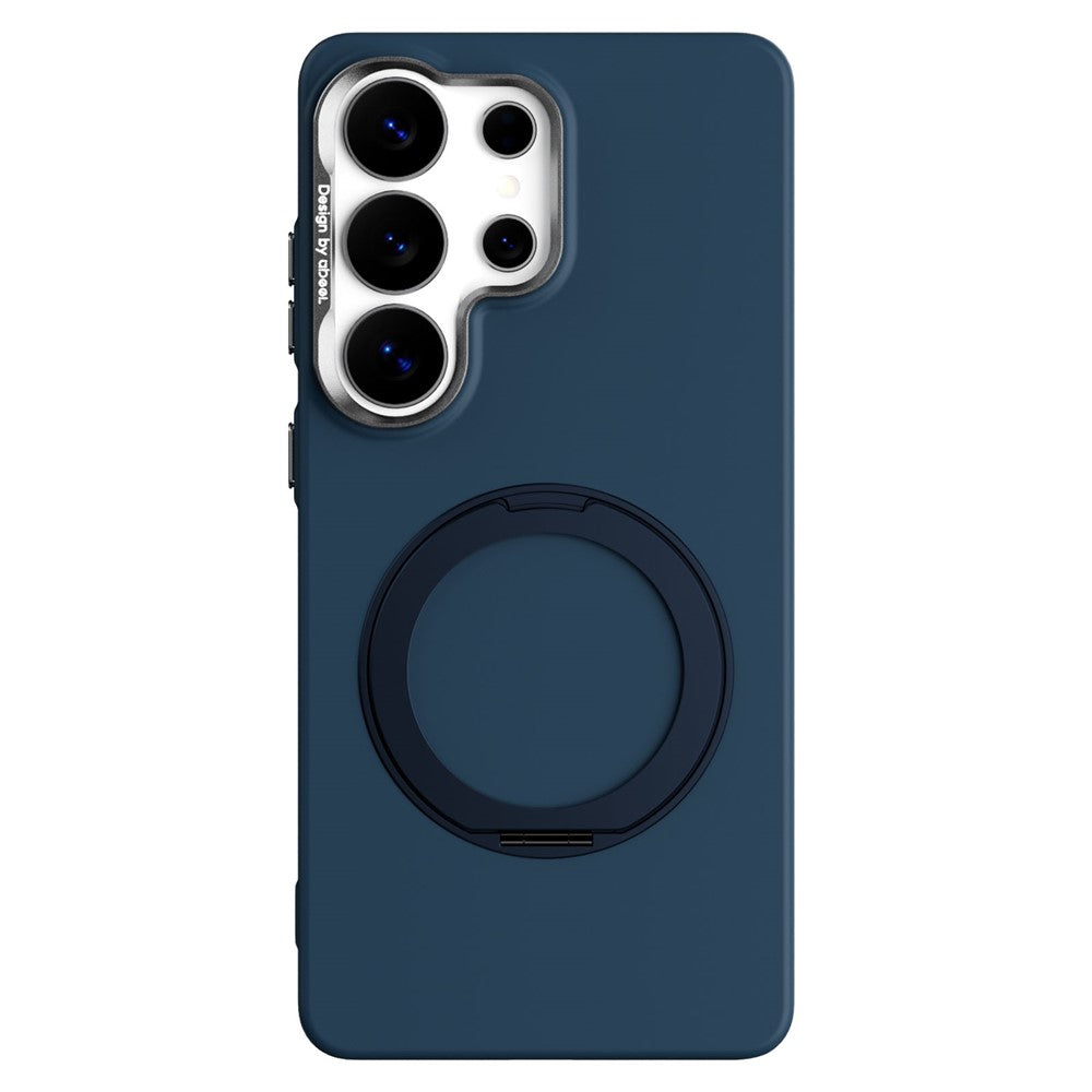 ABEEL Til Samsung Galaxy S26 Ultra Magnetisk Cover Ring Kickstand Flydende Silikonefølelse PC Telefoncover