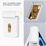 For Samsung Galaxy Z Flip8 Case Spring Hinge Protection Hard PC Phone Cover Built-in Card Slots