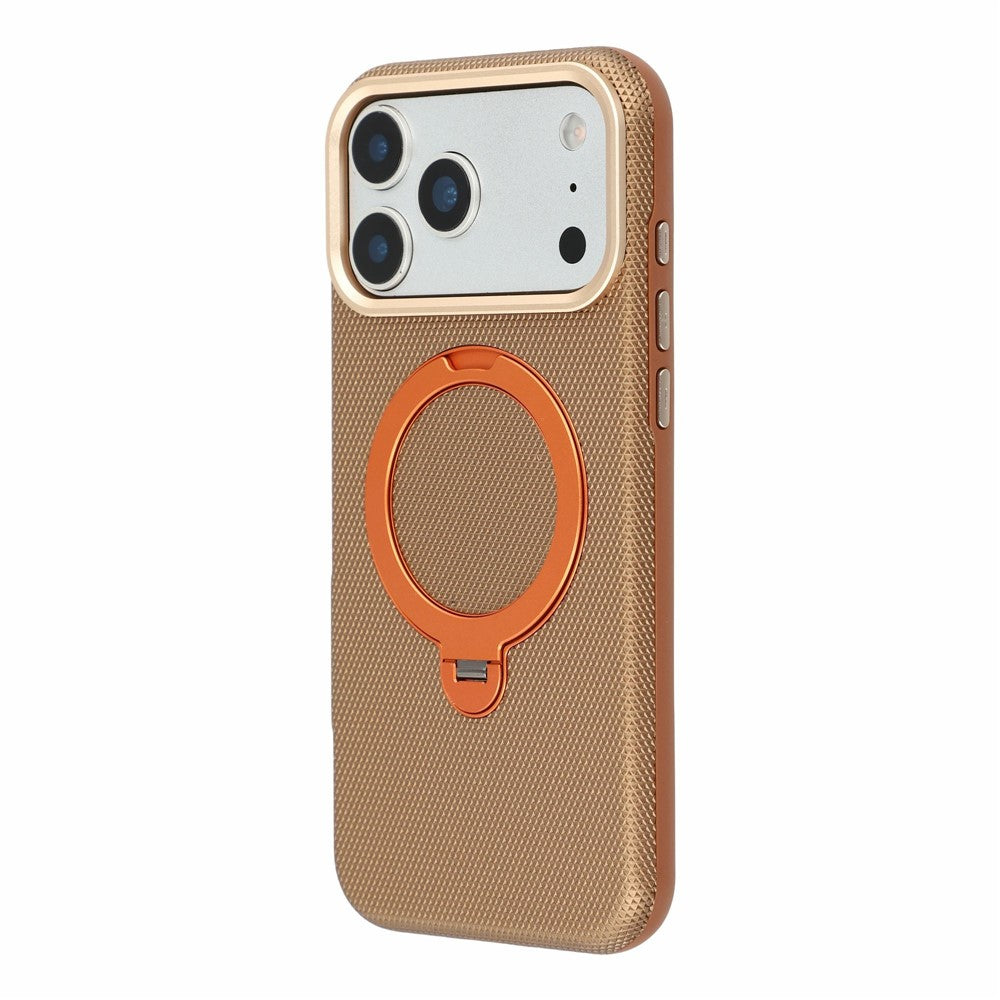 KIGC For iPhone 18 Pro / 17 Pro Case Rotating Magnetic Kickstand PC + TPU Phone Protective Cover