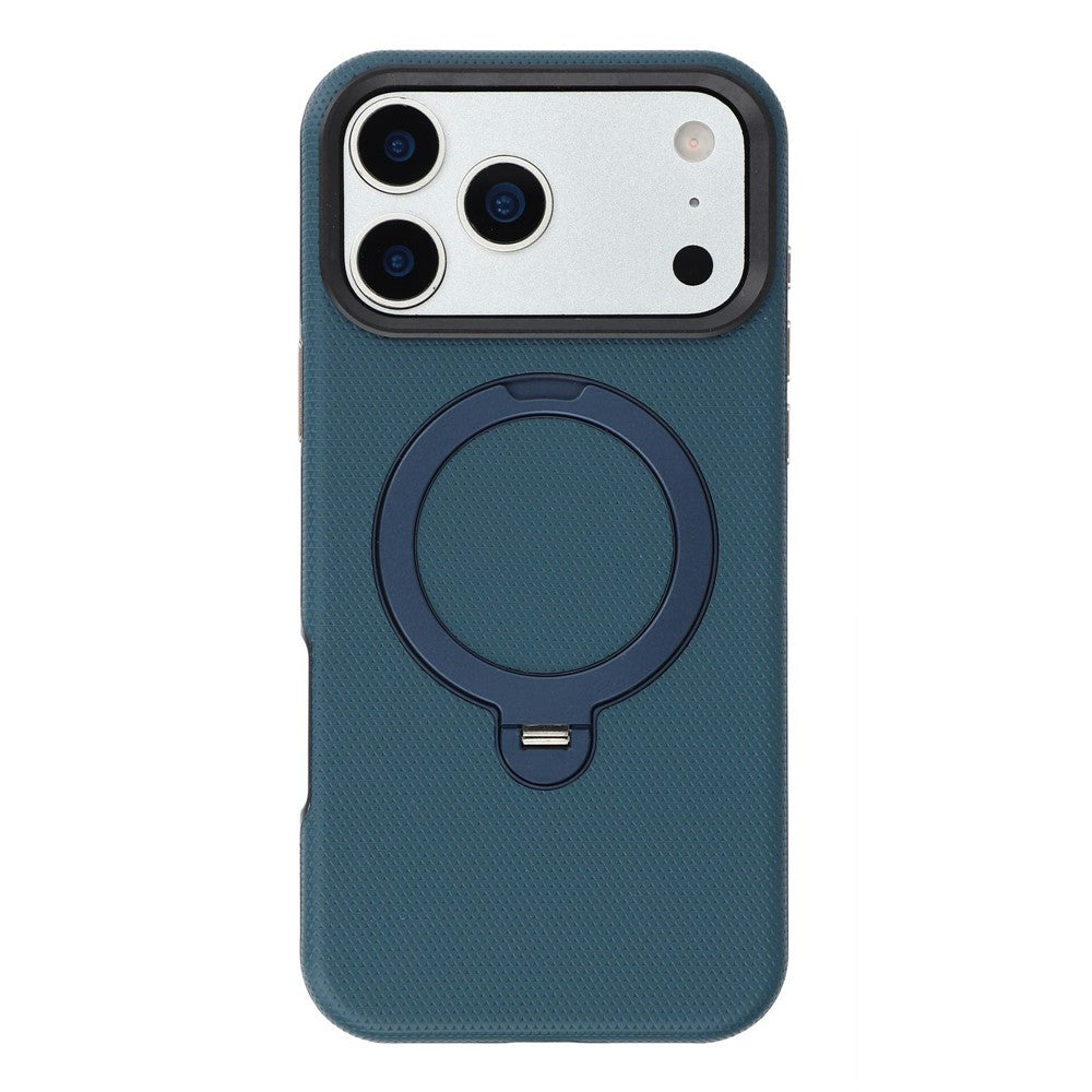 KIGC For iPhone 18 Pro / 17 Pro Case Rotating Magnetic Kickstand PC + TPU Phone Protective Cover