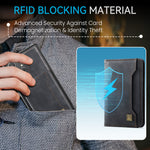 AUTSPACE for Samsung Galaxy S26 Ultra Case  A13 Vintage Leather Back Cover with Magnetic Detachable Card Bag