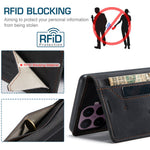 AUTSPACE för Xiaomi 17T Pro plånboksfodral A01 läderstativ med RFID-blockerande korthållare