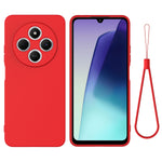 Til Xiaomi Redmi 17C 4G Flydende Silikone Cover Telefon Bagside med Håndrem