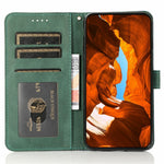 Xiaomi 17T-skal, färgskarvning, plånboksfodral, lädermobilskal med handledsrem