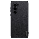 For OnePlus Turbo 6X 5G Case Wood Texture PU Leather Coated PC TPU Phone Cover