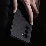 For OnePlus Turbo 6X 5G Case Wood Texture PU Leather Coated PC TPU Phone Cover