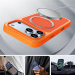Til iPhone 17 Pro Max / 18 Pro Max Magnetisk Cover i Kulfiberstruktur PC + TPU Telefoncover med Uafhængige Knapper