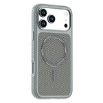 Til iPhone 17 Pro Max / 18 Pro Max Magnetisk Cover i Kulfiberstruktur PC + TPU Telefoncover med Uafhængige Knapper