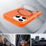For iPhone 16 Pro Magnetic Case Carbon Fiber Texture PC + TPU Phone Cover with Independent Button