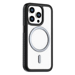 For iPhone 13 Pro Max Magnetic Case Carbon Fiber Texture PC + TPU Phone Cover with Independent Button