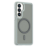 For Samsung Galaxy S26+ Magnetic Case Carbon Fiber Texture PC + TPU Phone Cover with Independent Button