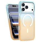 Til iPhone 18 Pro Max / 17 Pro Max Magnetisk Cover Gradient Transparent PC + TPU Stødsikkert Telefoncover