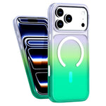Til iPhone 18 Pro Max / 17 Pro Max Magnetisk Cover Gradient Transparent PC + TPU Stødsikkert Telefoncover