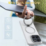 For OnePlus Nord 6 5G  /  Nord CE6 5G  /  Turbo 6 5G Magnetic Case Rotating Ring Kickstand TPU + PC Back Cover